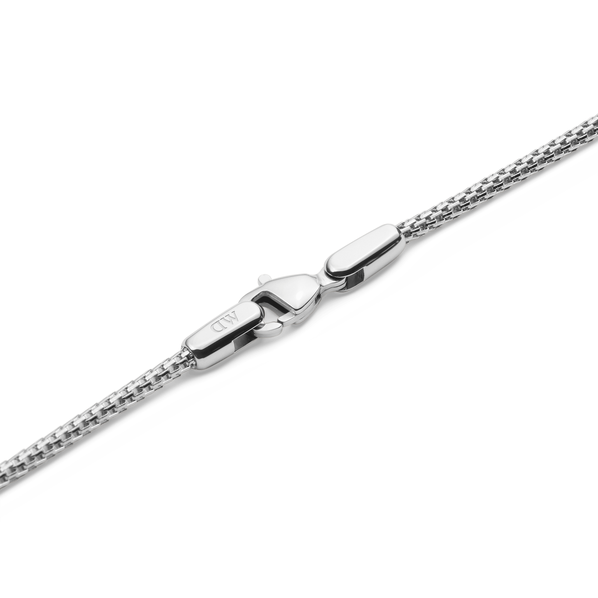 Tide Mesh Necklace Silver 1.8