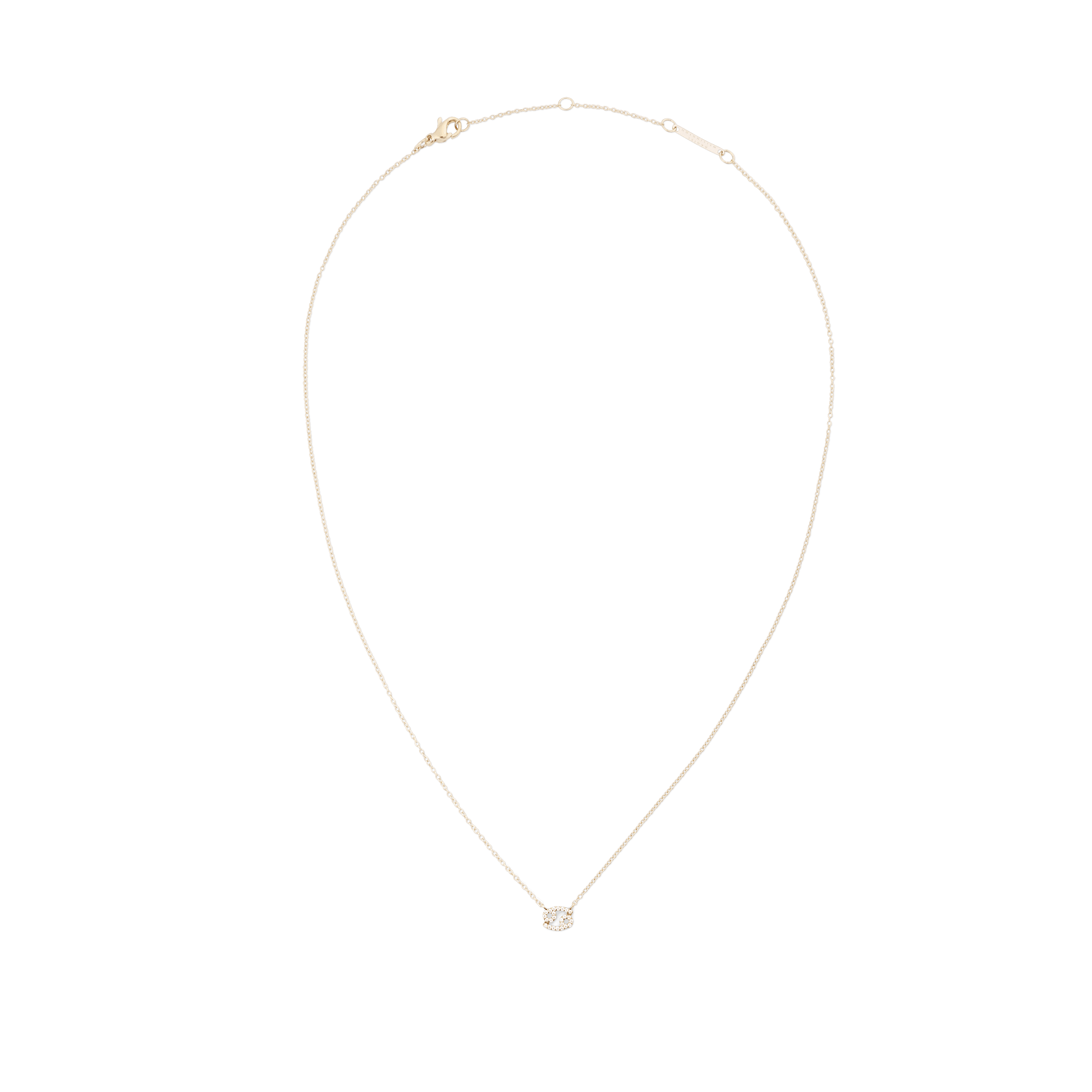 Crystal Zodiac Chain Necklace Gold