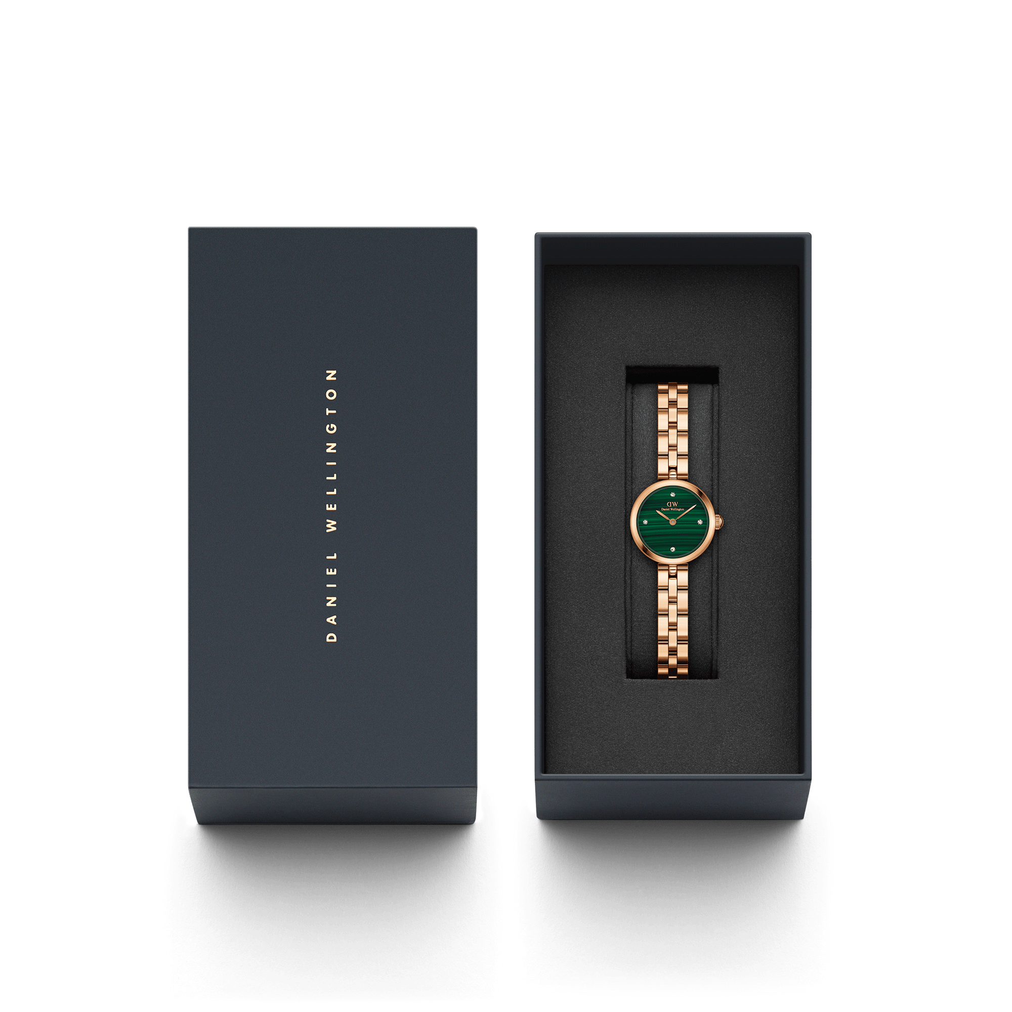 Elan Lumine Malachite Rose Gold
