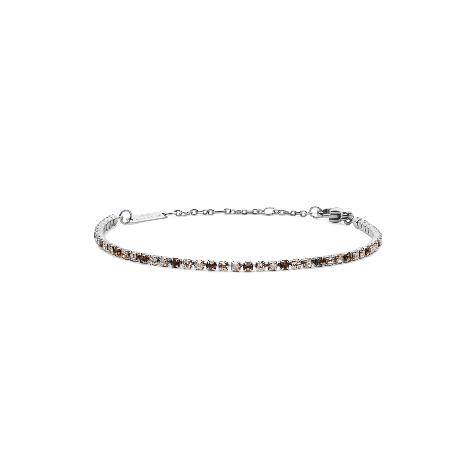 Classic Tennis Bracelet Honey Combo Silver