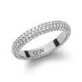 Pavé Crystal Ring Silver