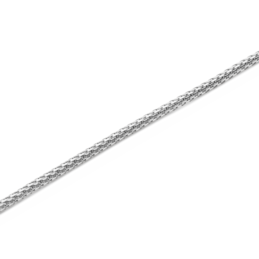 Tide Mesh Necklace Silver 1.8