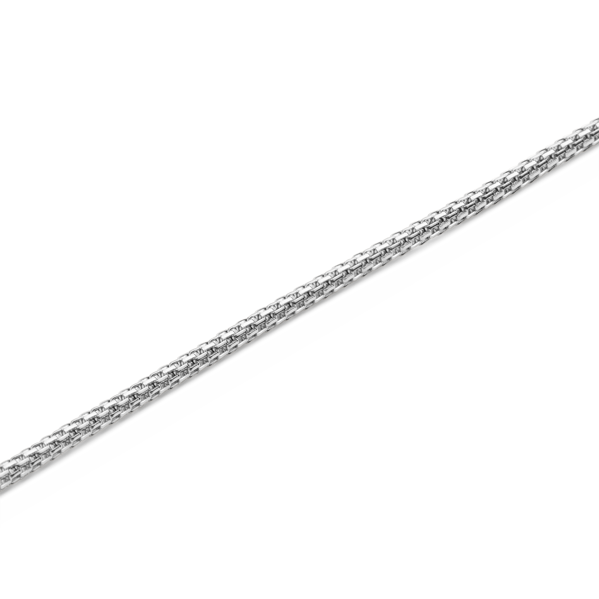 Tide Mesh Necklace Silver 1.8
