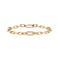 Crystal Link Bracelet Gold