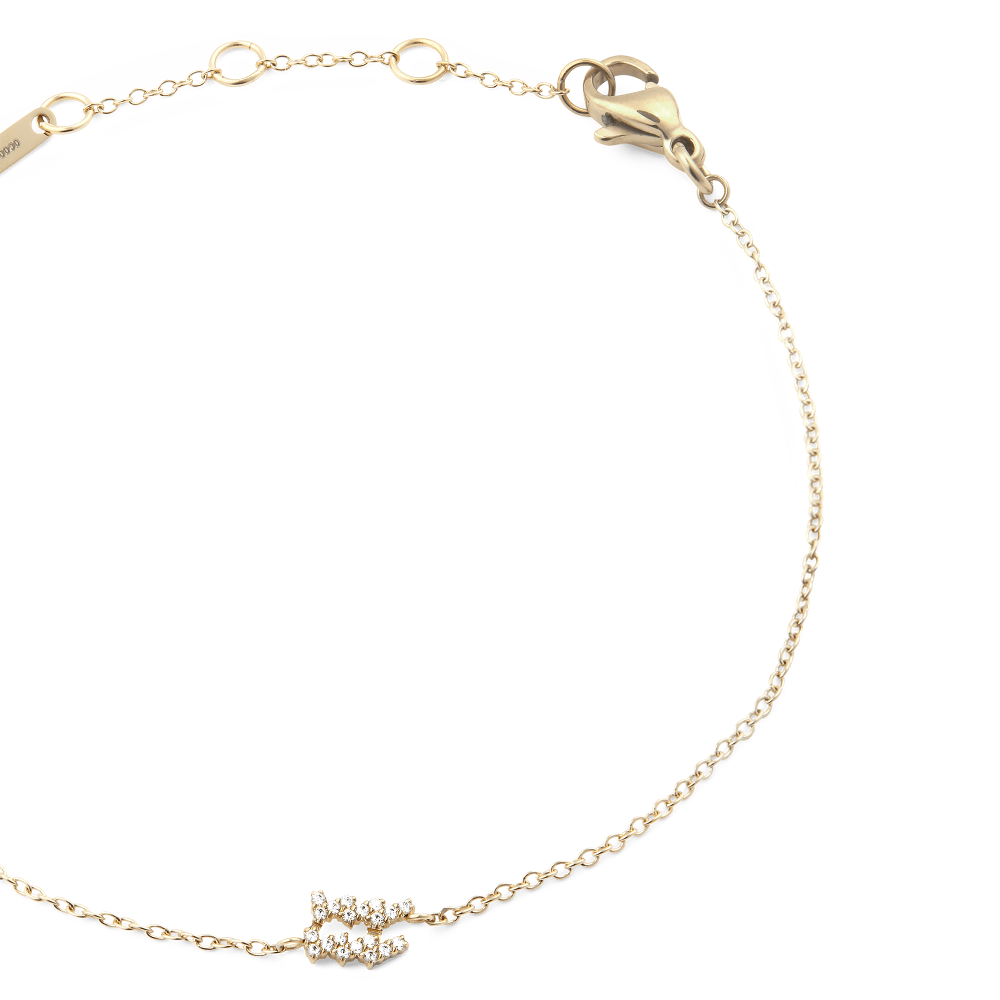 Crystal Zodiac Chain Bracelet Gold