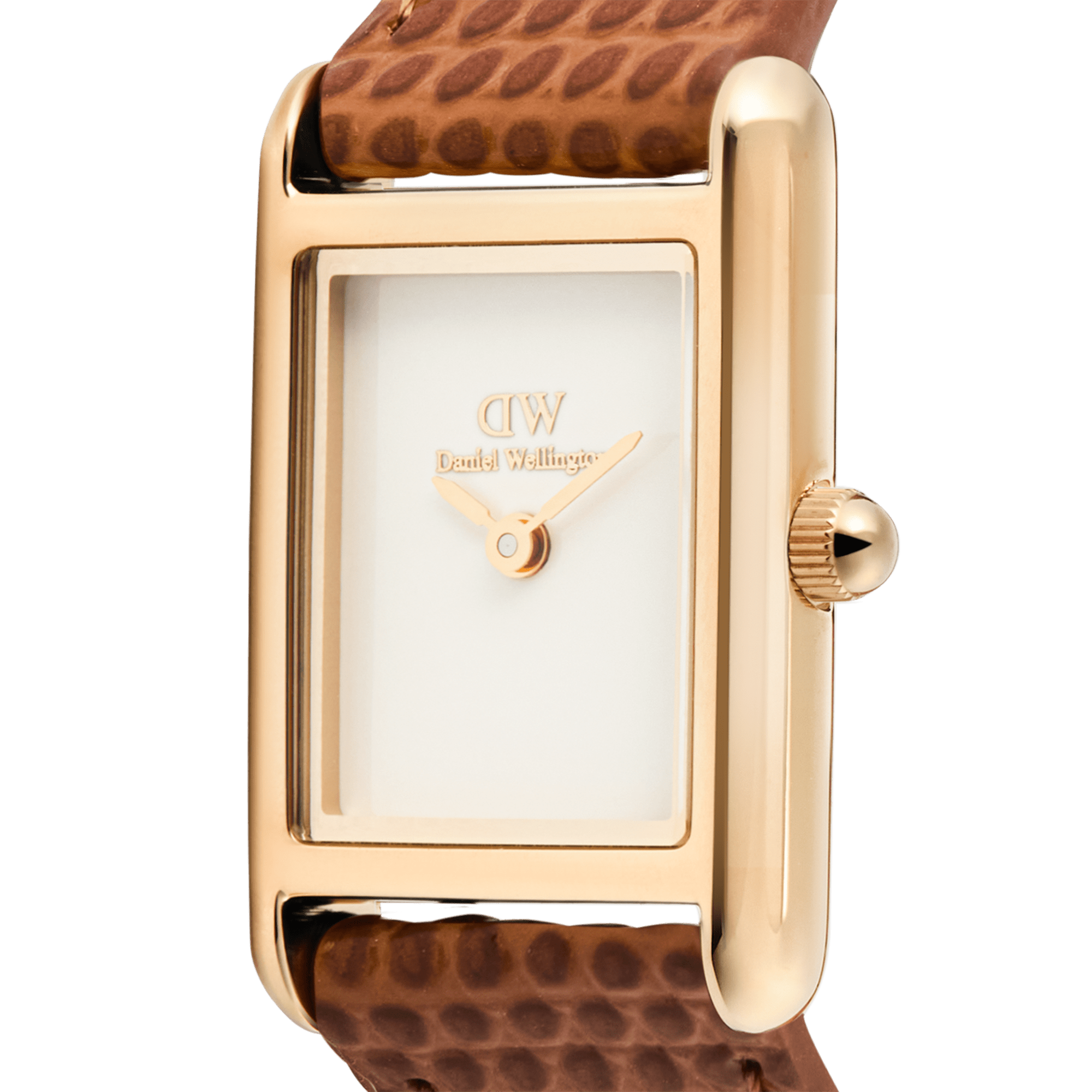 Bound Mini Light Brown Lizard Rose Gold