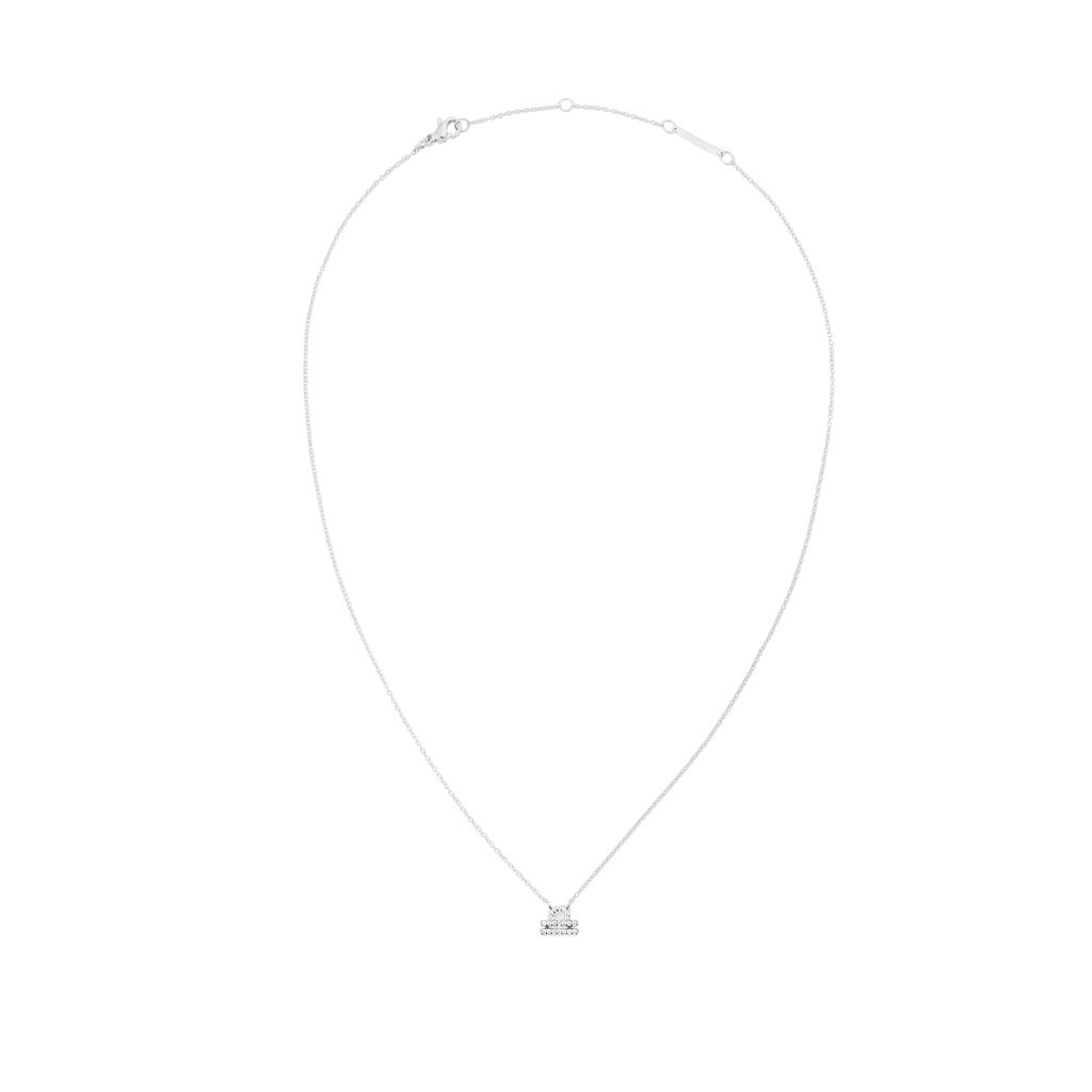 Crystal Zodiac Chain Necklace Silver