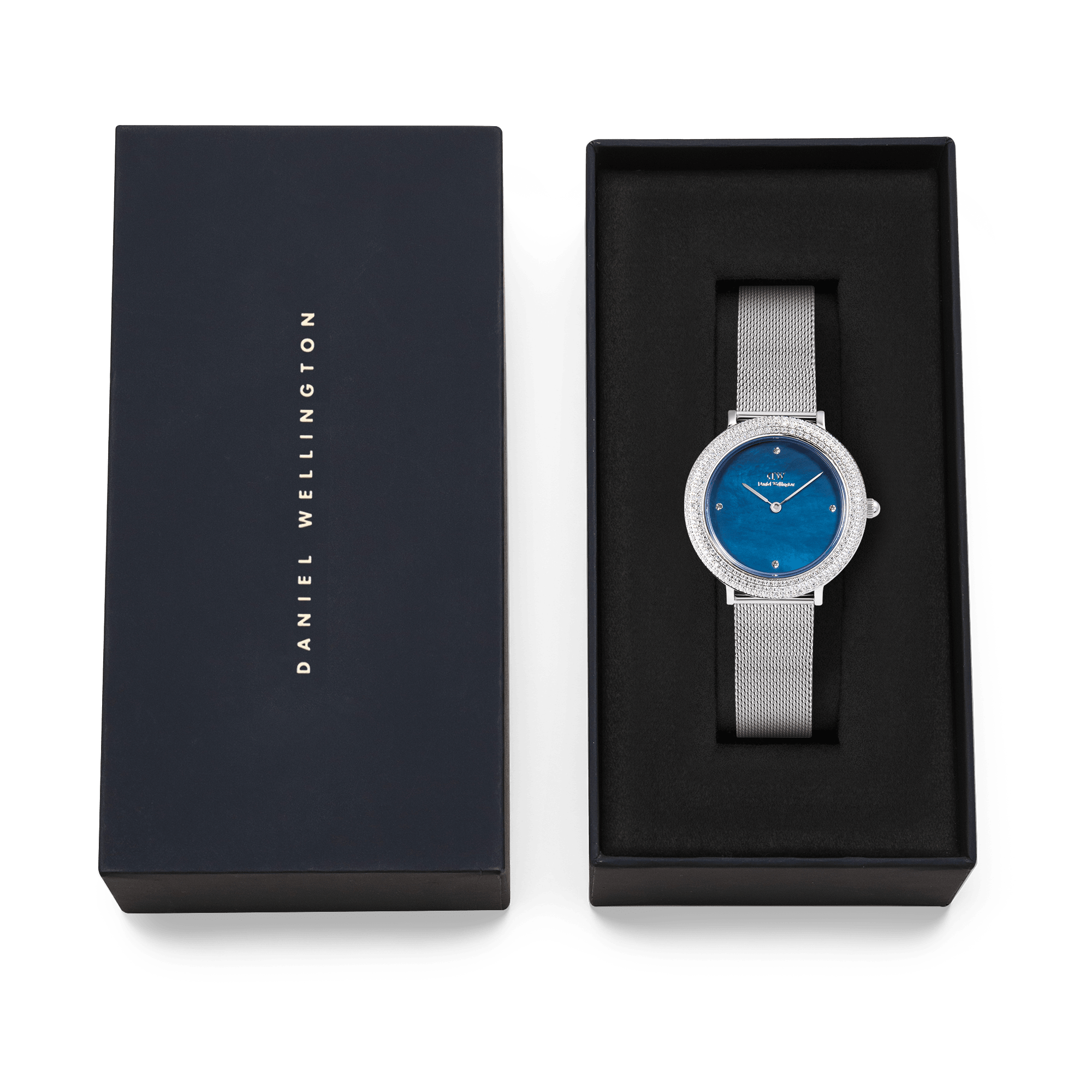 Crystalline Bezel Sterling Blue