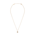Pavé Crystal Pendant Necklace Gold