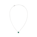 Audrey Necklace Malachite Silver