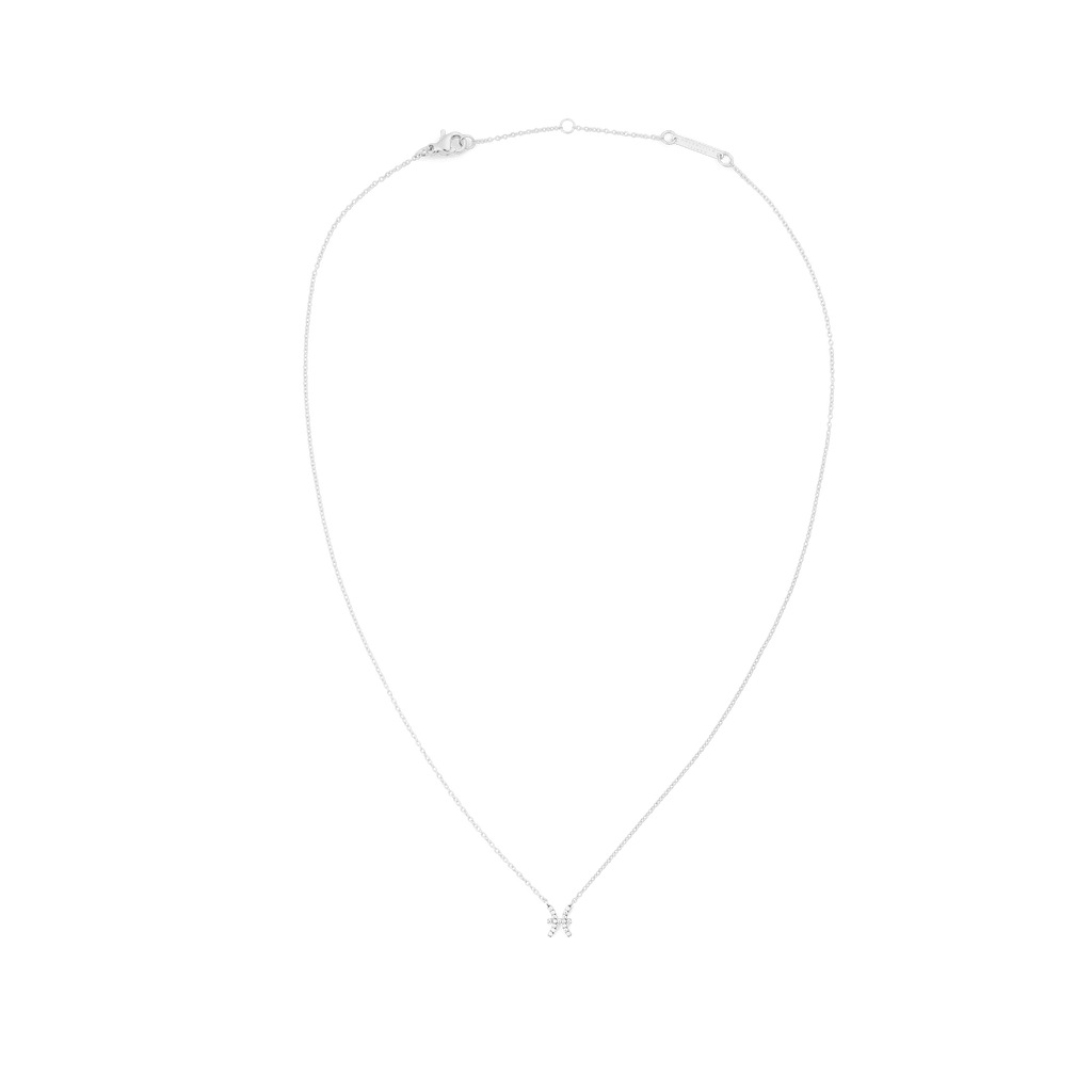 Crystal Zodiac Chain Necklace Silver