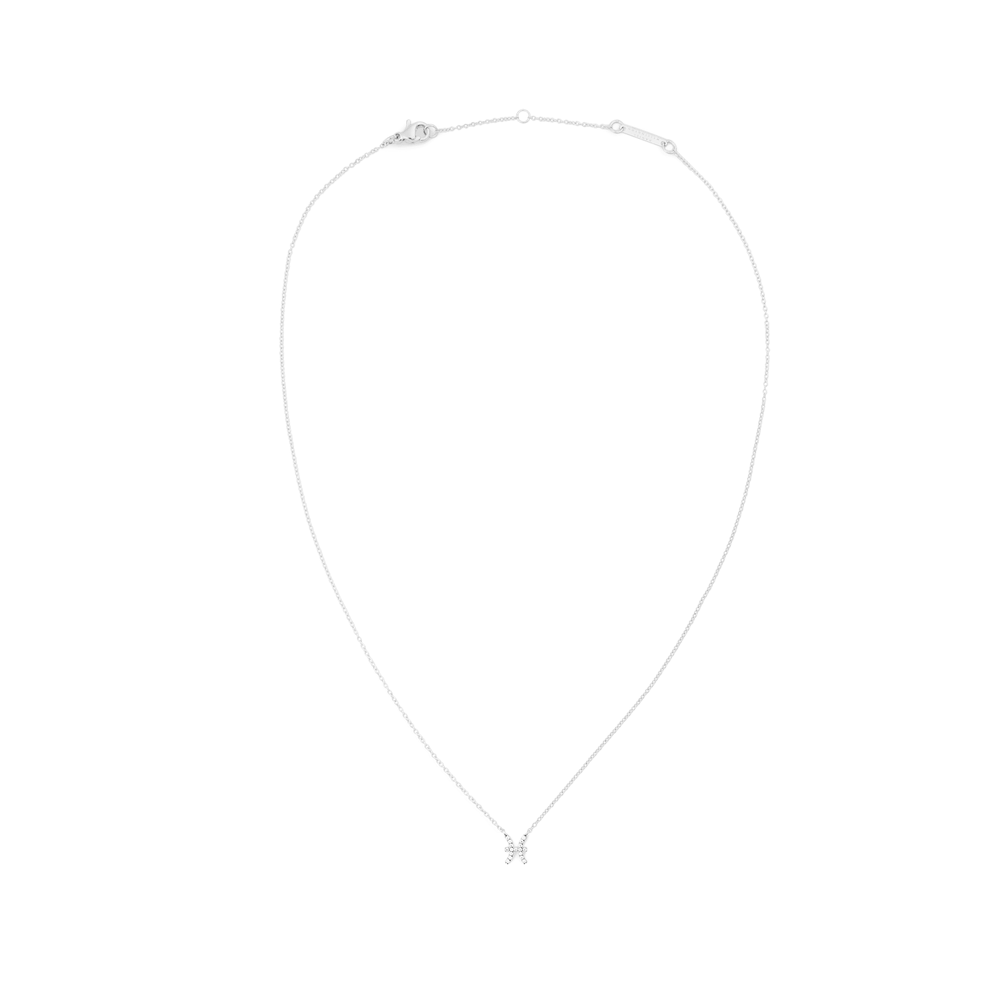 Crystal Zodiac Chain Necklace Silver