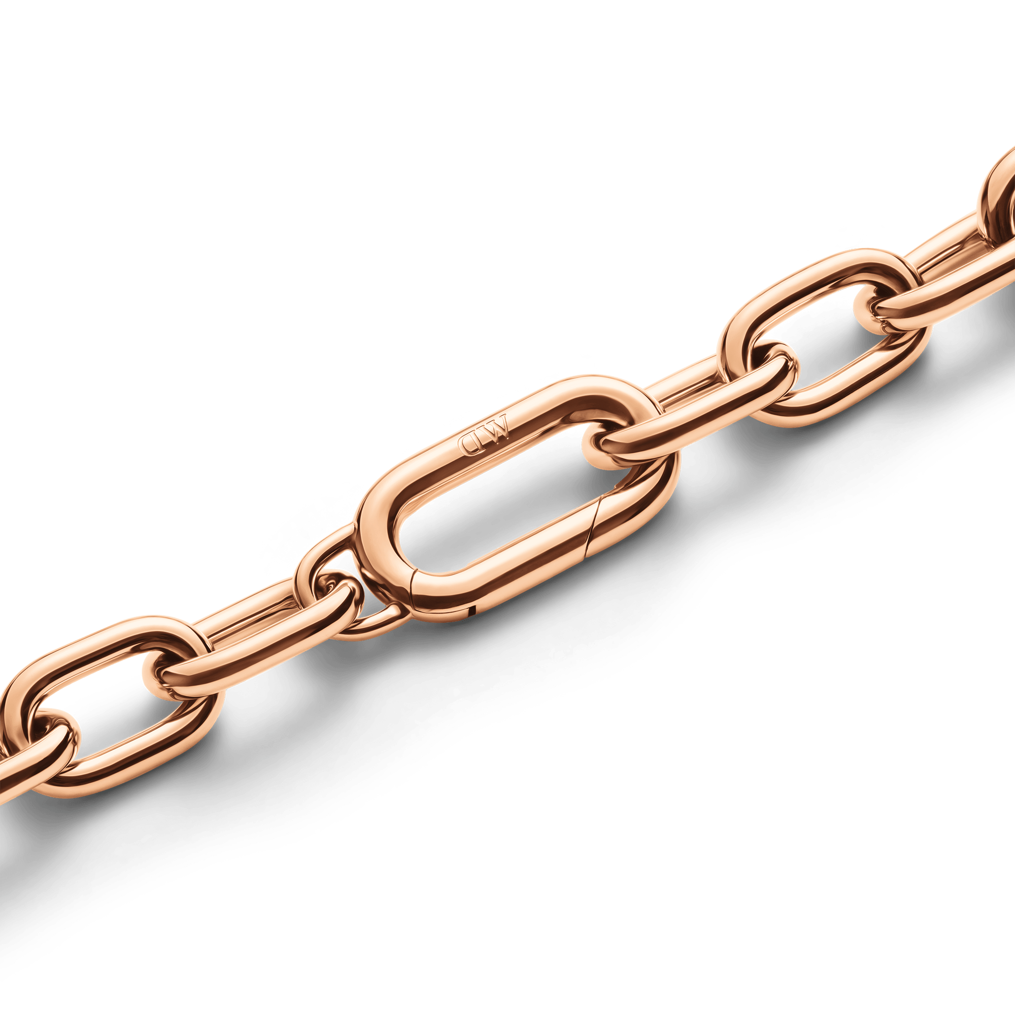 Crystal Link Bracelet Rose Gold