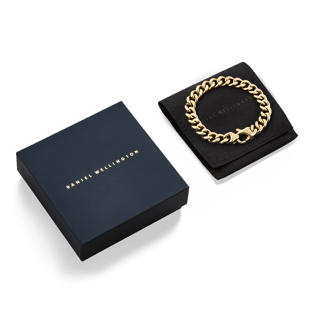Ellipse Cuban Chain Bracelet Gold