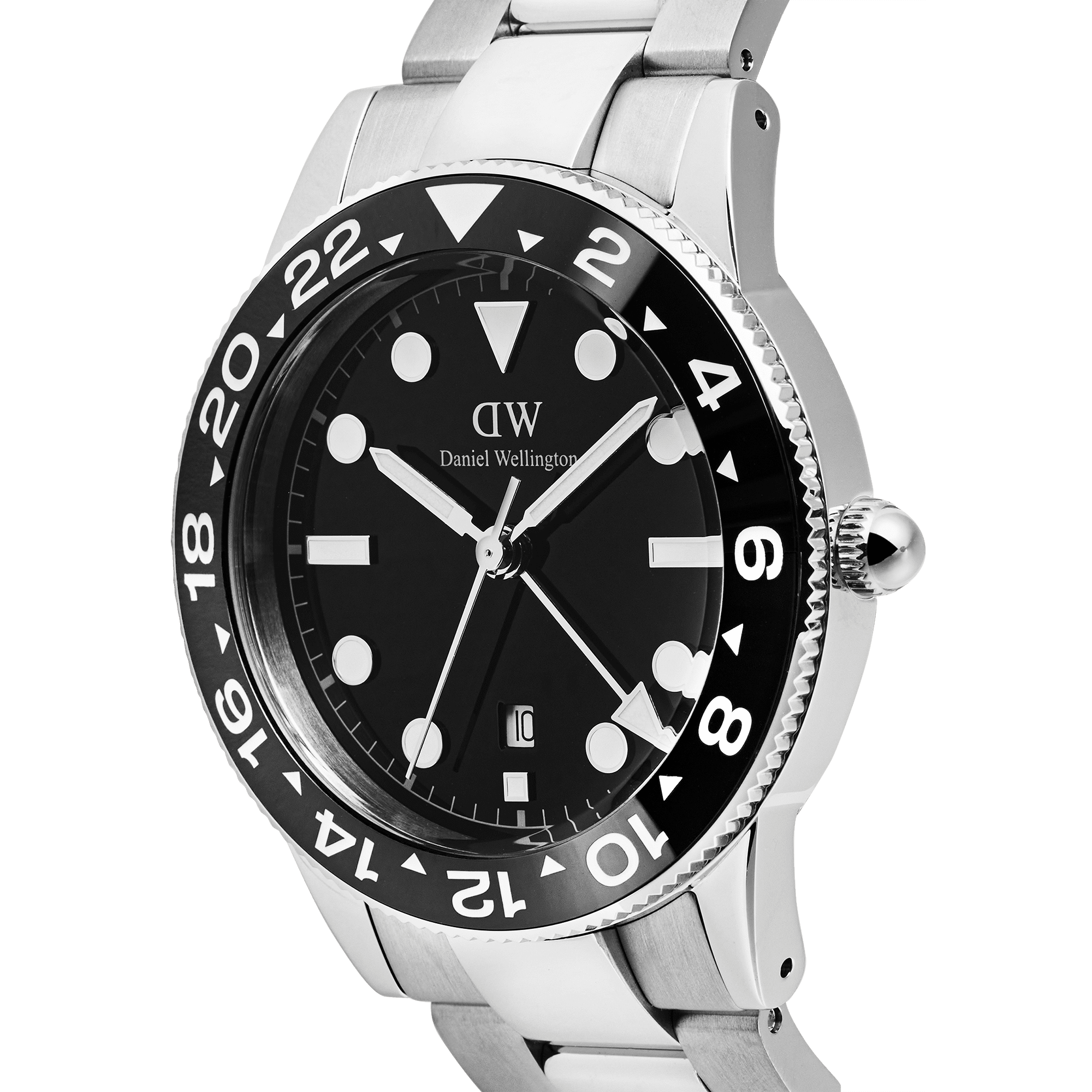 Iconic GMT Link Black Ceramic Bezel Silver