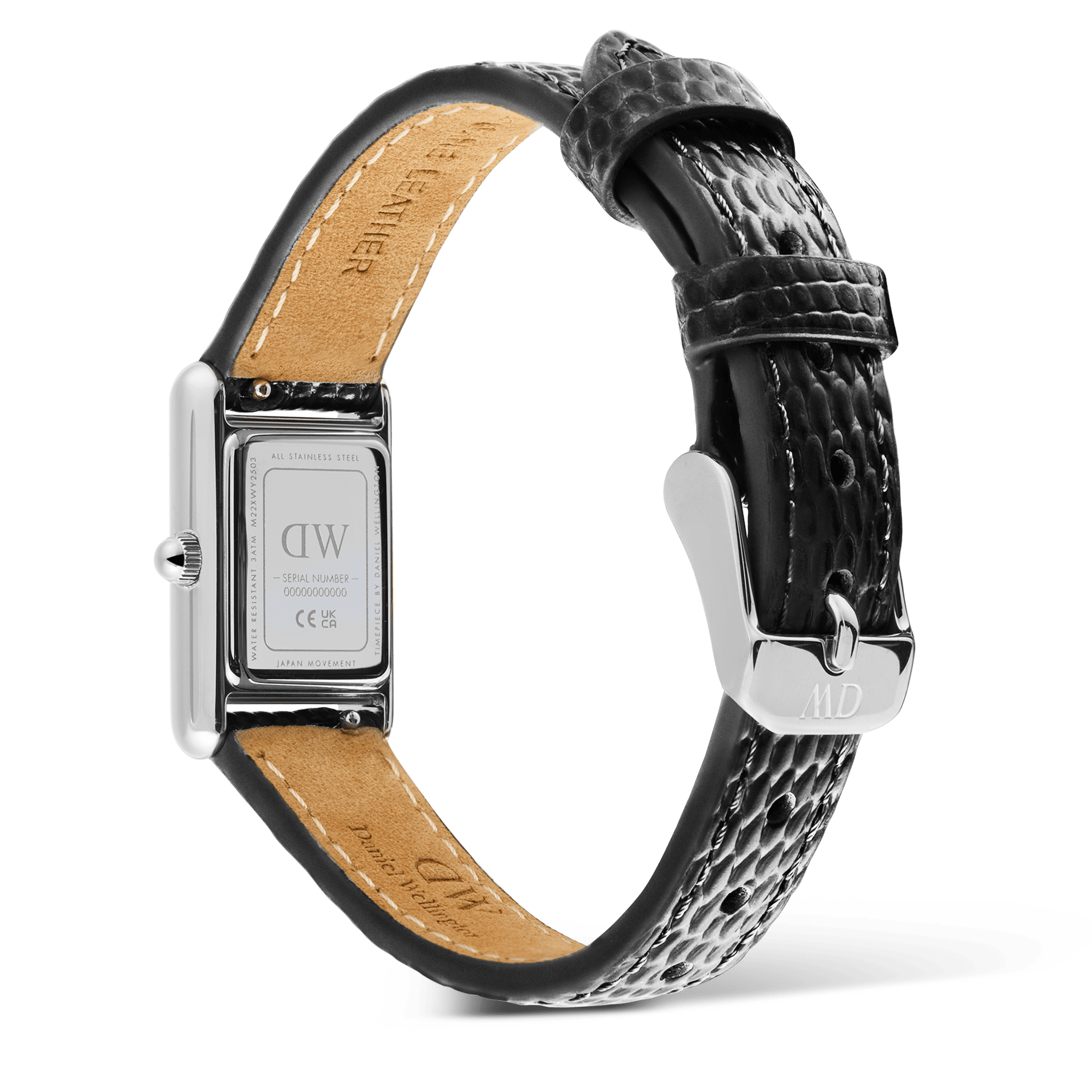 Bound Mini Black Lizard Silver
