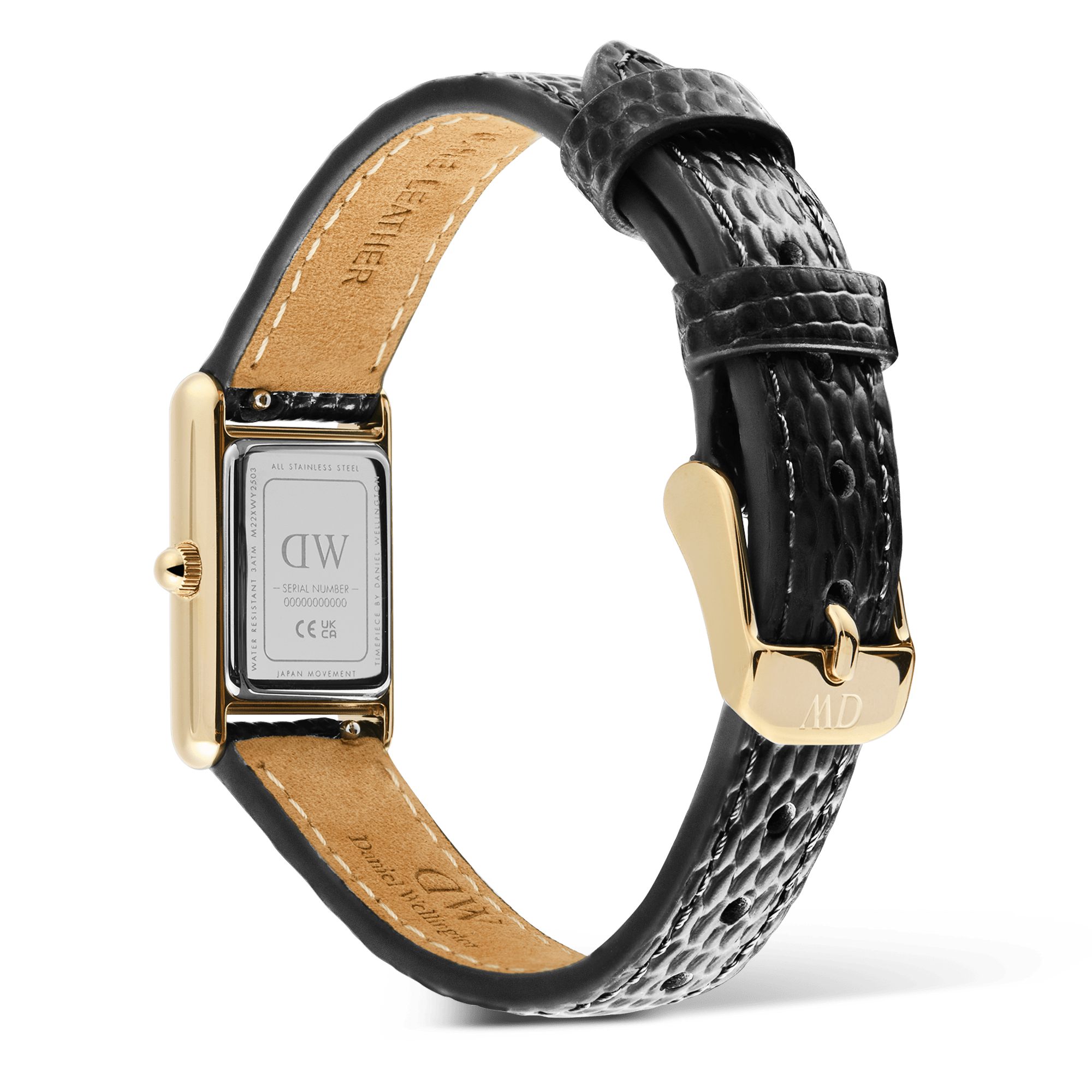 Bound Mini Black Lizard Gold