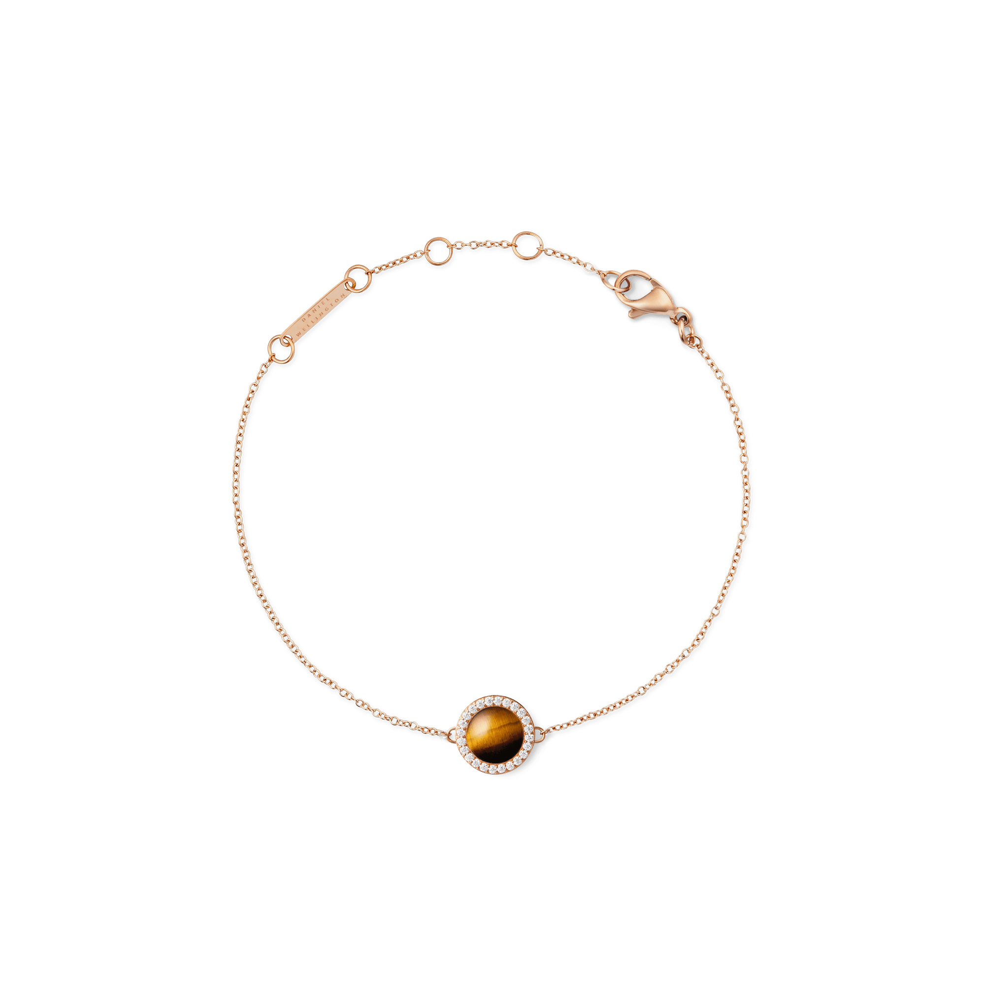 Audrey Bracelet Tiger Eye Rose Gold