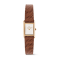 Bound Mini Light Brown Lizard Rose Gold