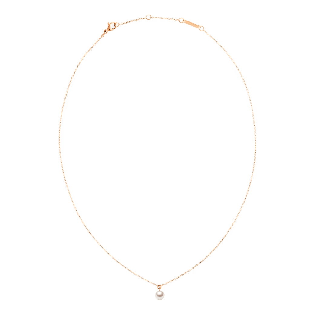 Pearl Necklace Rose Gold