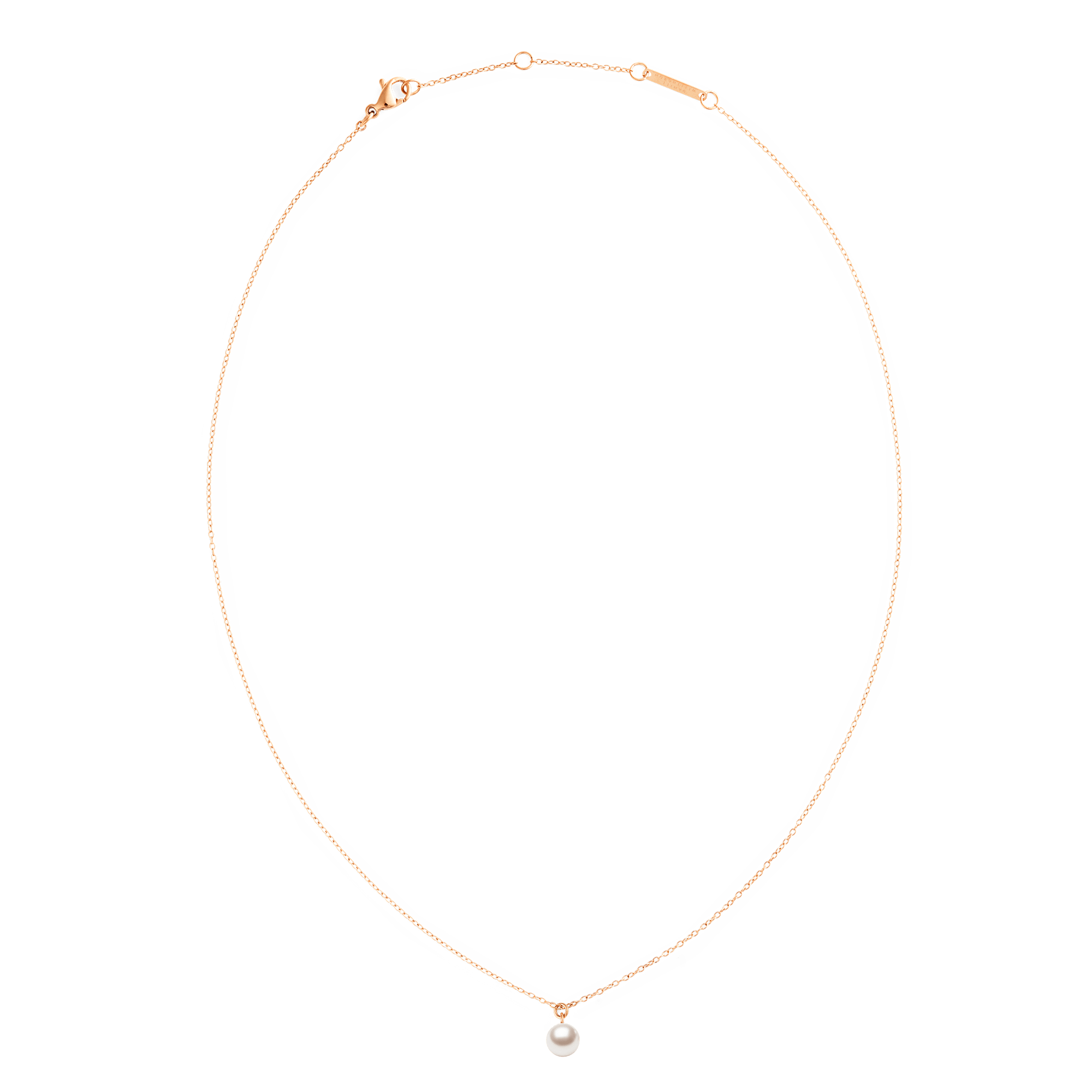 Pearl Necklace Rose Gold