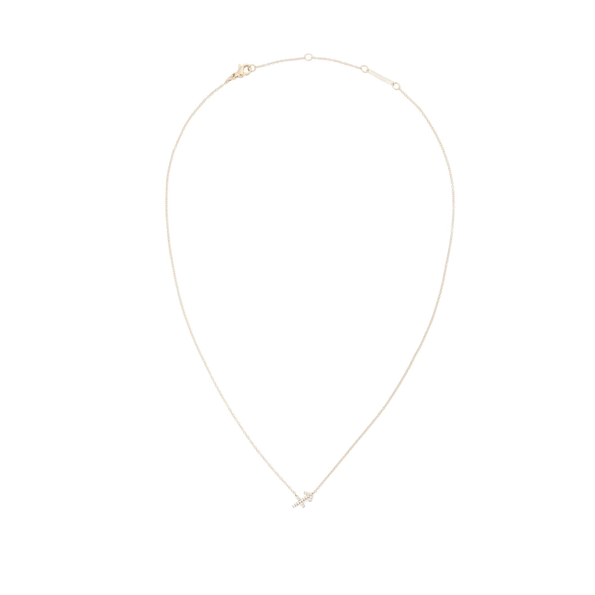 Crystal Zodiac Chain Necklace Gold