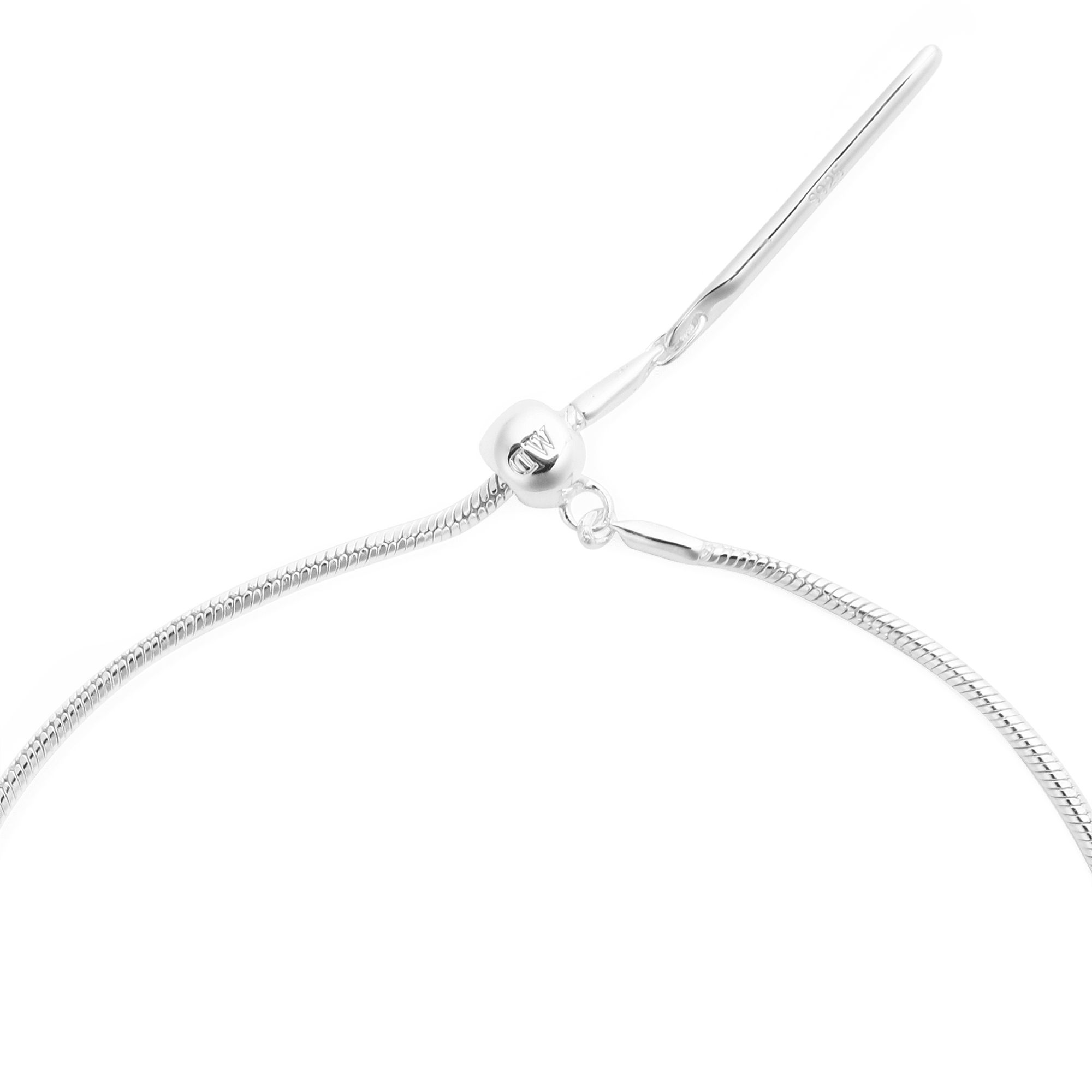 Charms Snake Necklace S925 Sterling Silver