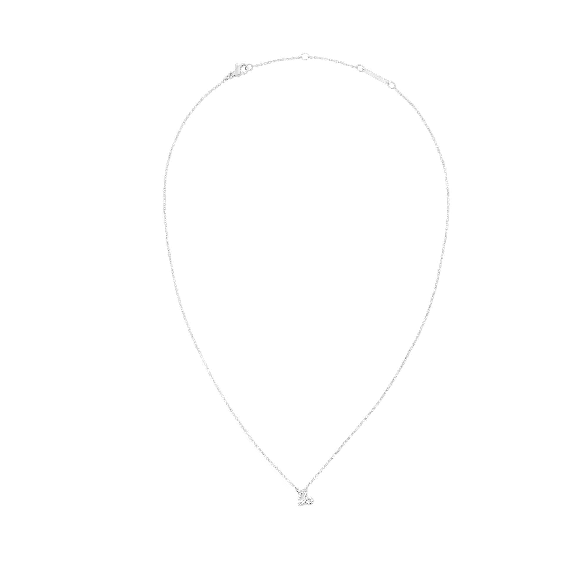 Crystal Zodiac Chain Necklace Silver
