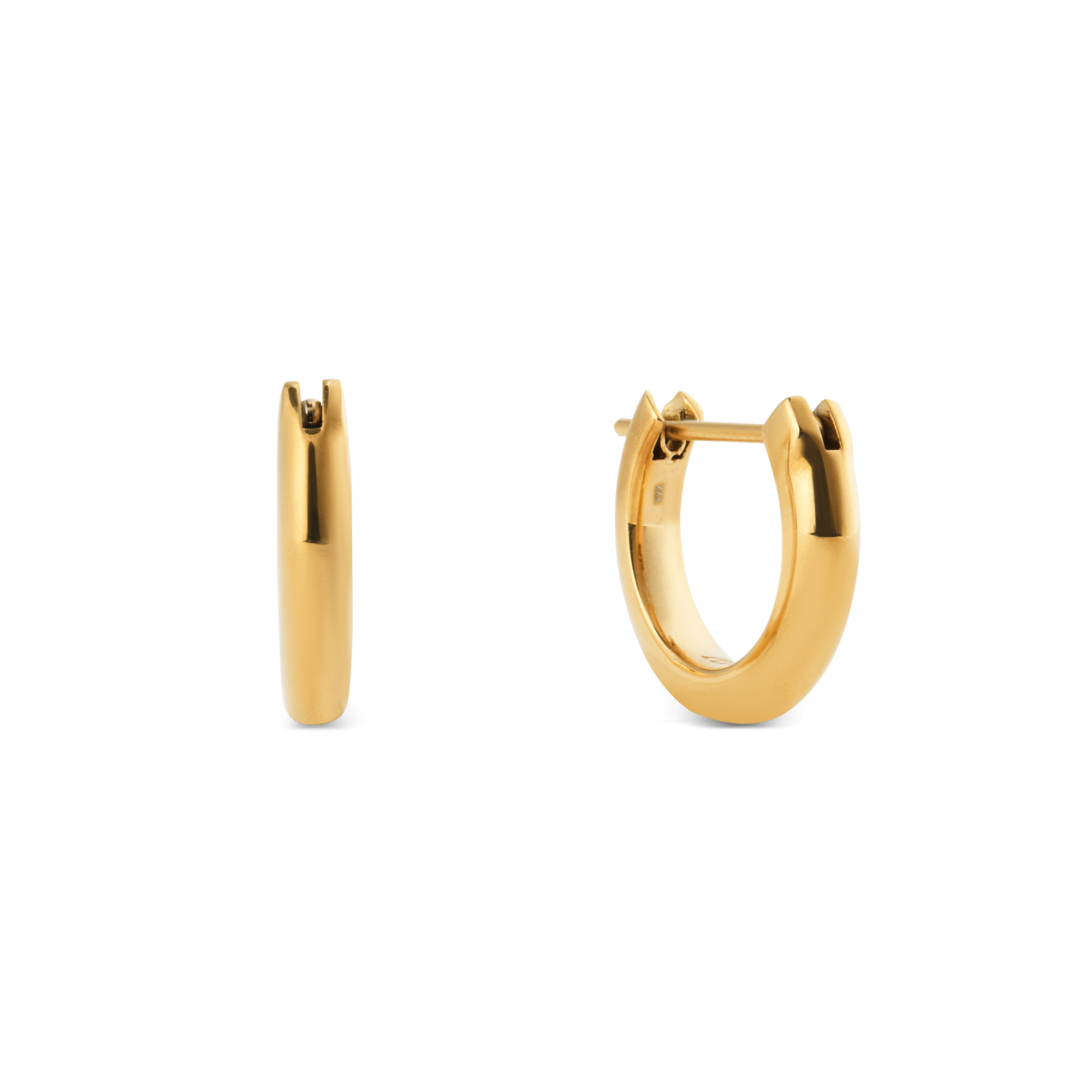 Arch Earrings Gold 9mm