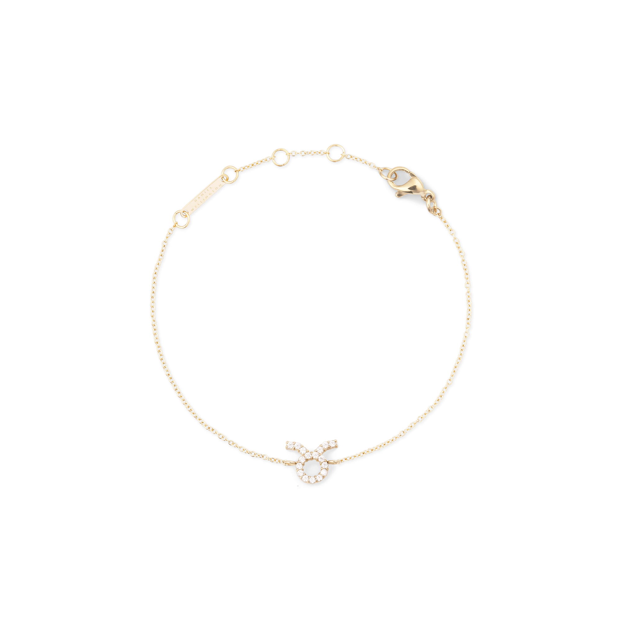 Crystal Zodiac Chain Bracelet Gold