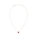 Audrey Necklace  Red Agathe Rose Gold