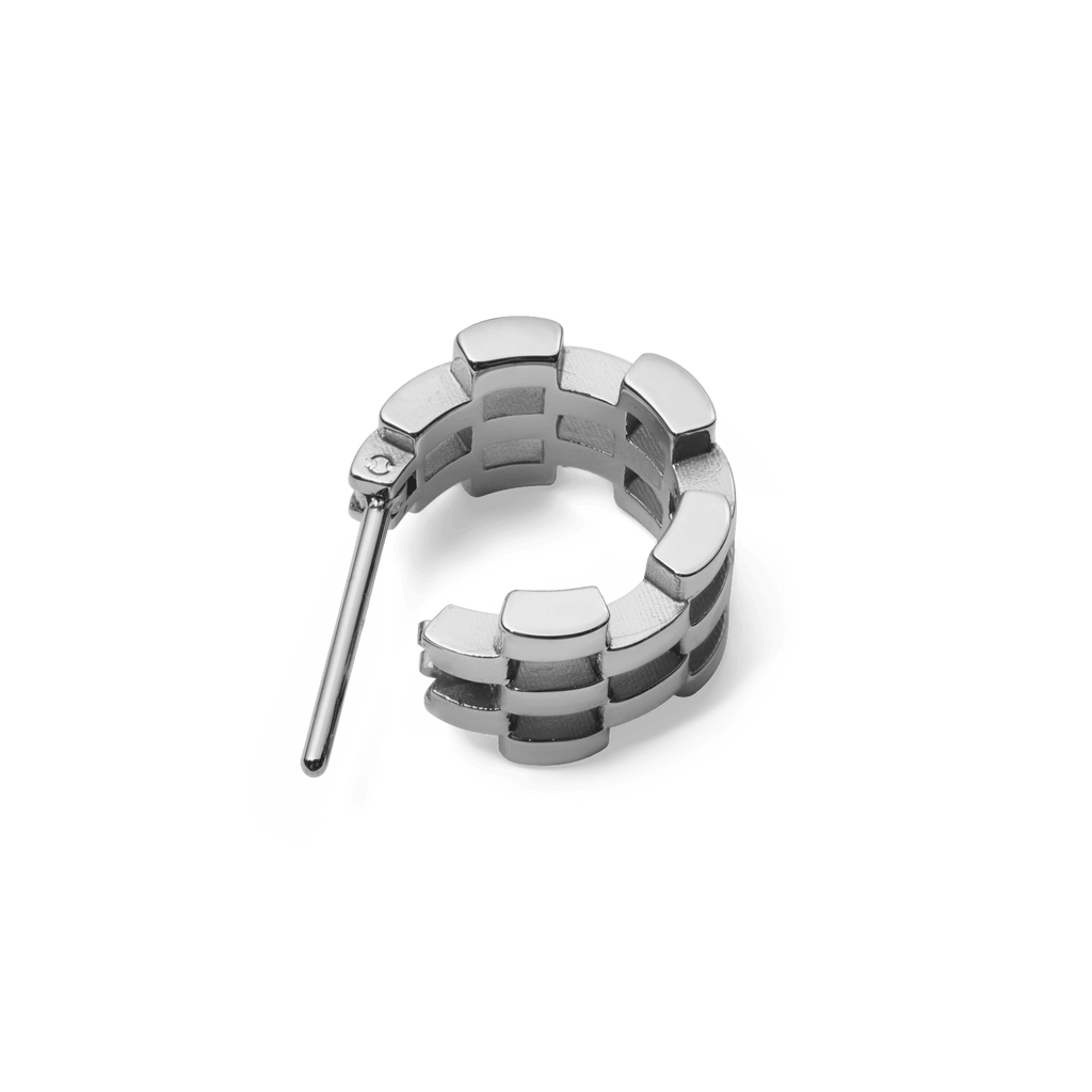 3-Link Earrings Silver
