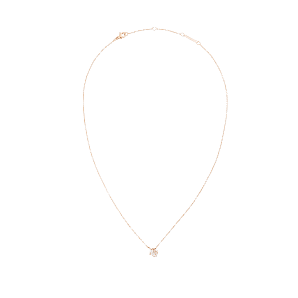 Crystal Zodiac Chain Necklace Rose Gold