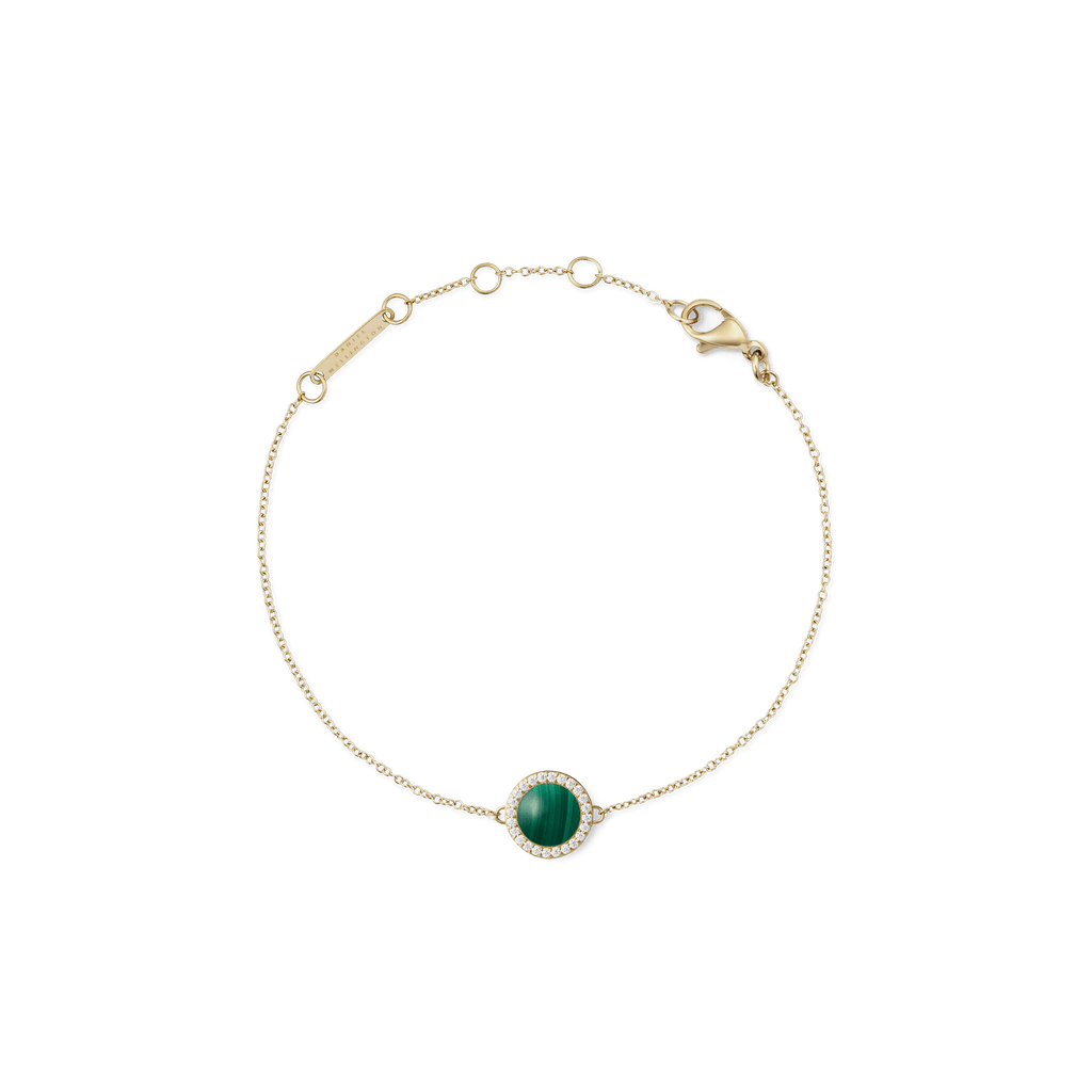 Audrey Bracelet Malachite Gold