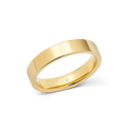 Line Ring Polished Gold 4.5mm