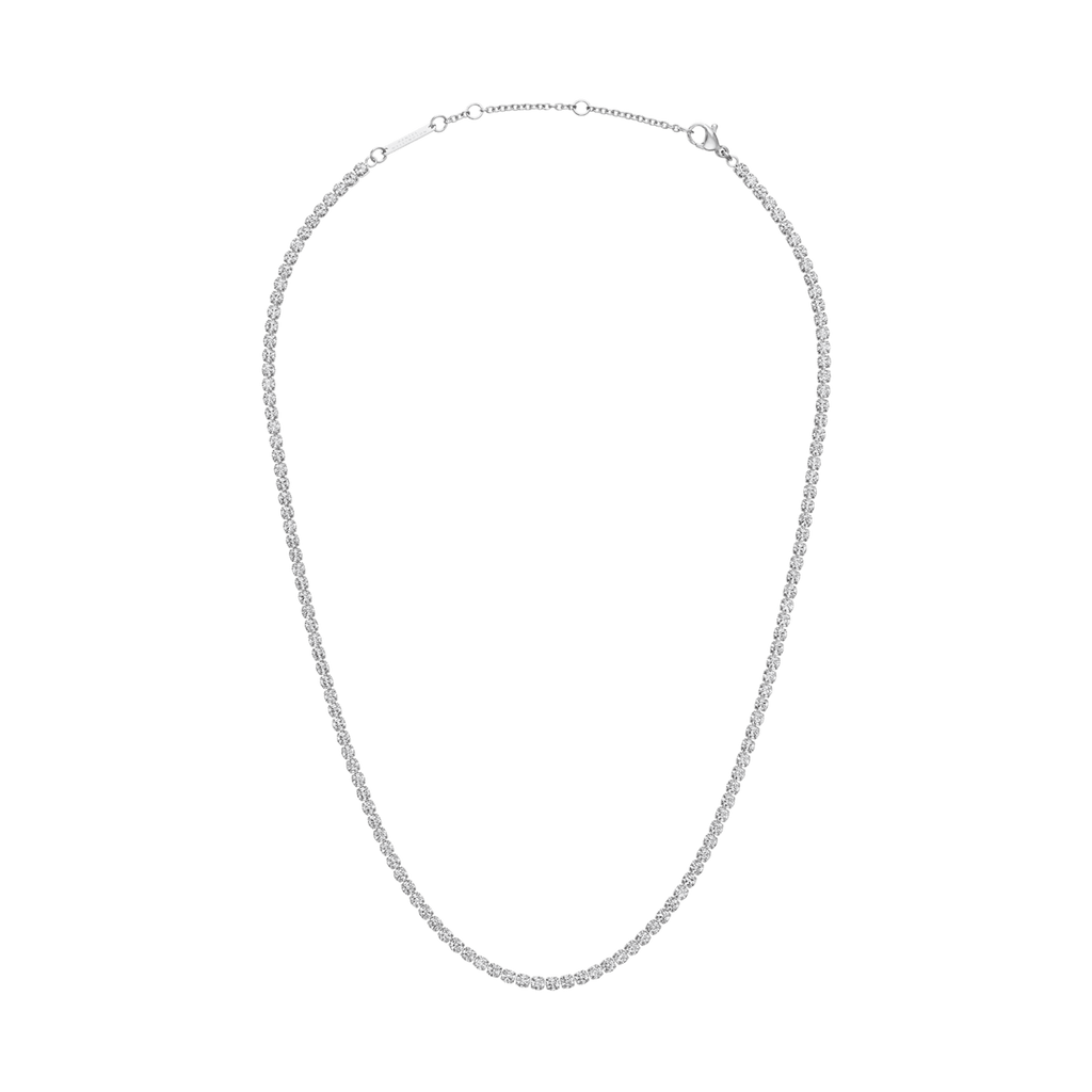 Classic Tennis Necklace Silver